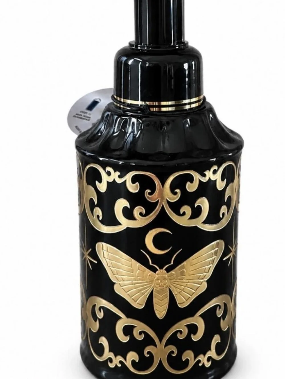 Black & Gold Skull Lotion Pump - Decorative Soap Dispenser